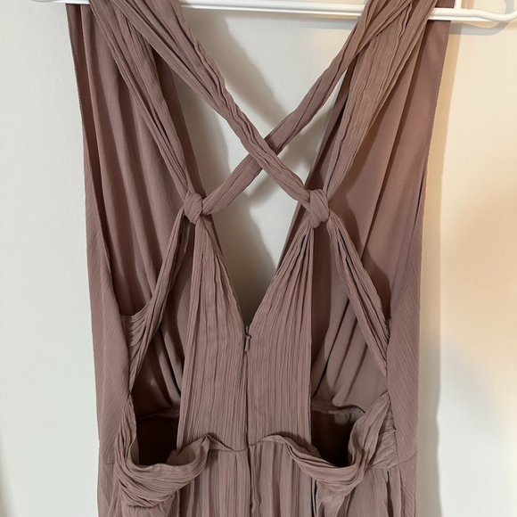 ASOS Dusty Pink Crisscross Prom Dress - Picture 5 of 5